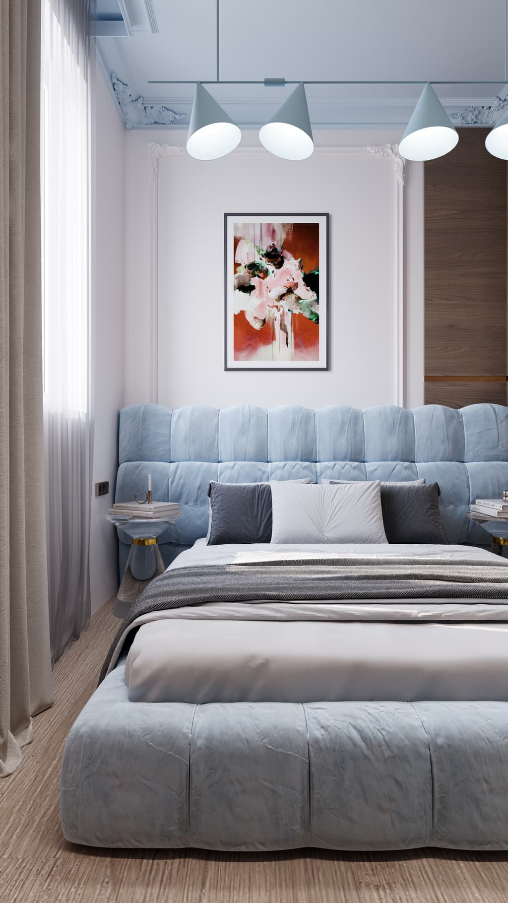 Boutique apartment interior with warm accents and soft contemporary textures 4